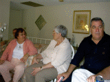 Cousins Anita Drexler and Joyce Oberkreser and Ricardo Gomez